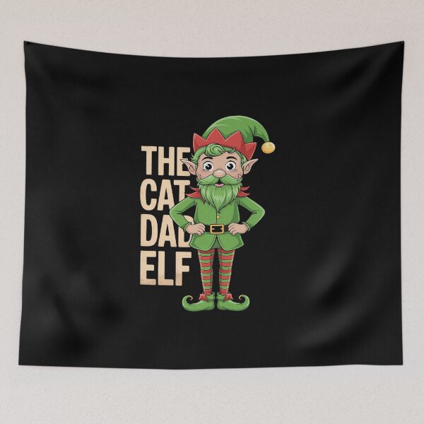 Item preview, Family The Cat Dad Elf Christmas Matching Pj Pajama Xmas  designed and sold by MathisBellanger.