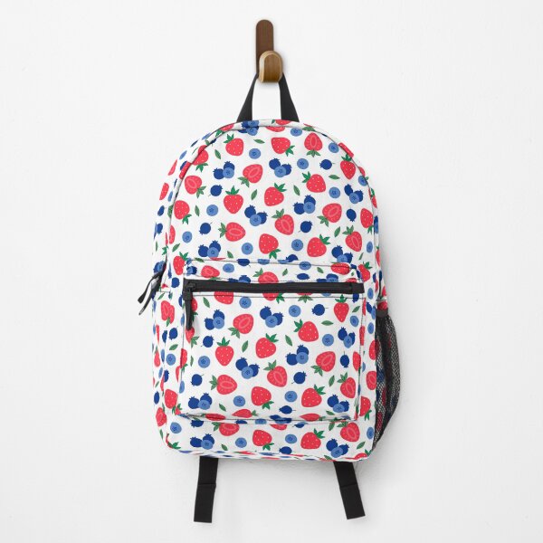 Item preview, blueberries and strawberries on a white background designed and sold by burbura.
