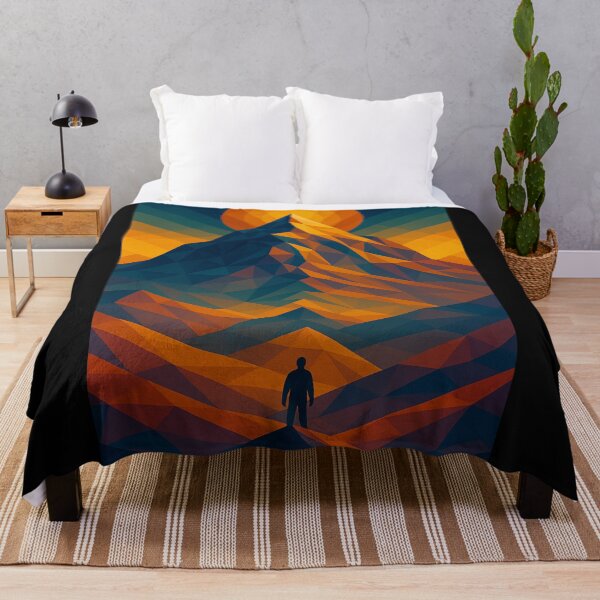 Item preview, THE MOUNTAIN IS YOU | Unique Owlic Colorful Cubist Vivid Mountain | Vibrant Summit Everest Journey Travel Art Design designed and sold by Owlic.artwear.