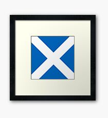 Scotland: Scottish Flag (Saltire) Framed Print