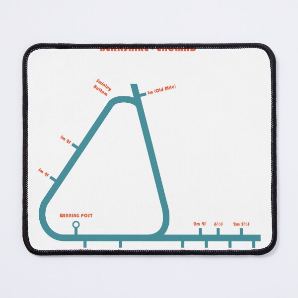 Item preview, Retro Minimalist Ascot Racecourse Line Art Print designed and sold by The Circuit Collection.