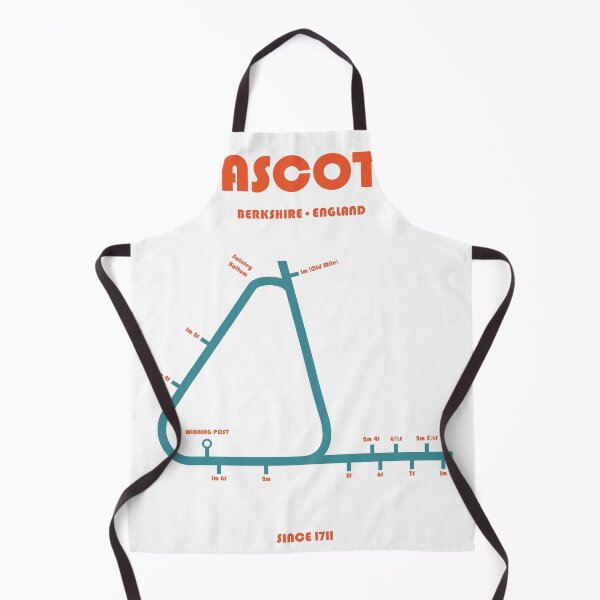 Item preview, Retro Minimalist Ascot Racecourse Line Art Print designed and sold by The Circuit Collection.