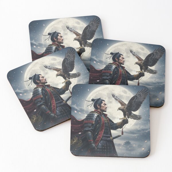 Item preview, Oda Nobunaga — The Falcon Beneath the Eternal Moon | Japanese Warlord Art / 織田信長 ― 月下に立つ孤影の覇者 designed and sold by Mori-no-Akari.