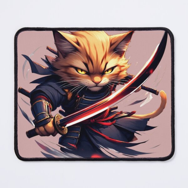 Item preview, Furious Ginger Samurai Cat designed and sold by SweetRossel.
