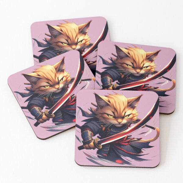 Item preview, Furious Ginger Samurai Cat designed and sold by SweetRossel.