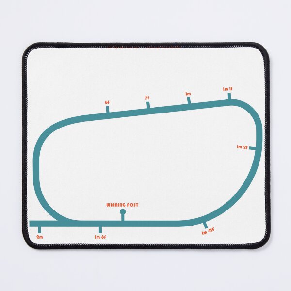 Item preview, Retro Minimalist Leopardstown Racecourse Line Art Print designed and sold by The Circuit Collection.