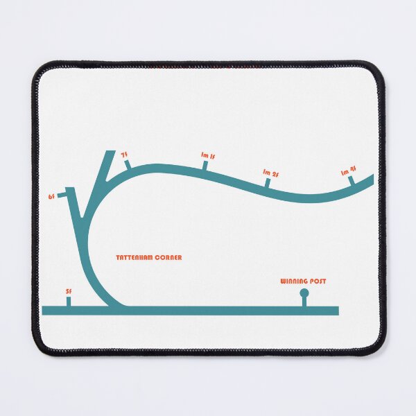 Item preview, Retro Minimalist Epsom Racecourse Line Art Print designed and sold by CircuitDesign.