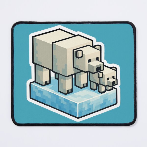 Item preview, Neutral Polar Bear - Pixelated Art designed and sold by nukhongwom.