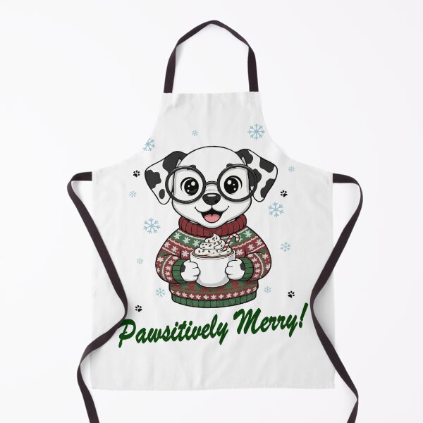 Item preview, Pawsitively Merry Dalmatian in Christmas Sweater with Hot Cocoa | Dog Lovers designed and sold by The Real Life Symphony.