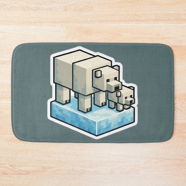 Item preview, Neutral Polar Bear - Pixelated Art designed and sold by nukhongwom.