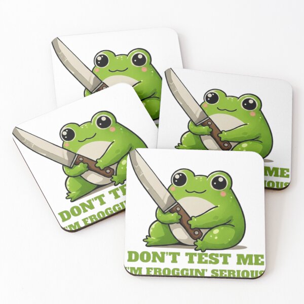 Item preview, You Should Have Expected This | Funny Frog with Knife Meme designed and sold by JossDesign15.