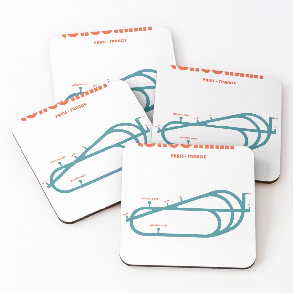 Item preview, Retro Minimalist Longchamp Racecourse Line Art Print designed and sold by The Circuit Collection.