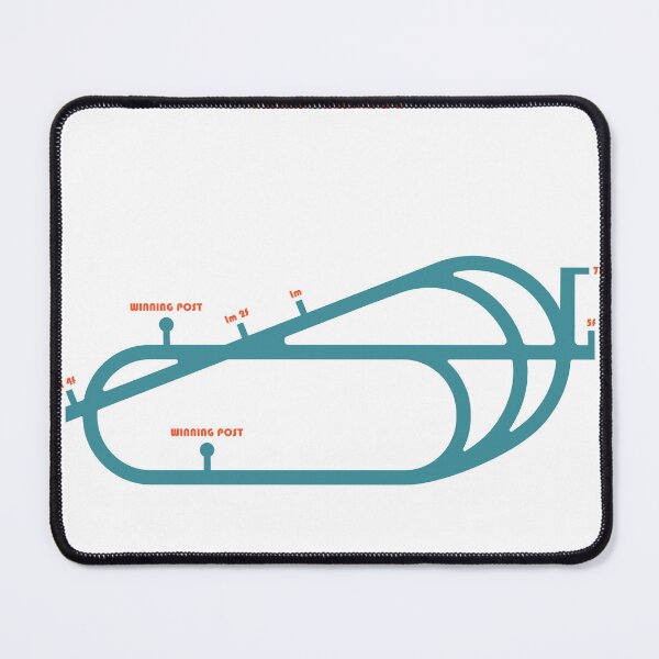 Item preview, Retro Minimalist Longchamp Racecourse Line Art Print designed and sold by The Circuit Collection.
