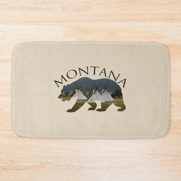 Item preview, Montana Bear with Tipis designed and sold by Whisperingpeaks.