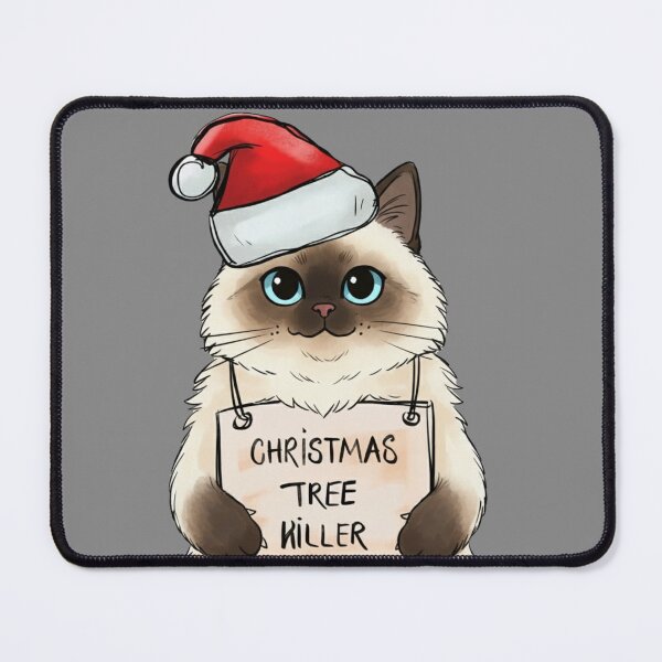 Item preview, Christmas Tree Killer Cat – Ragdoll Mugshot designed and sold by ChaseLOLA.