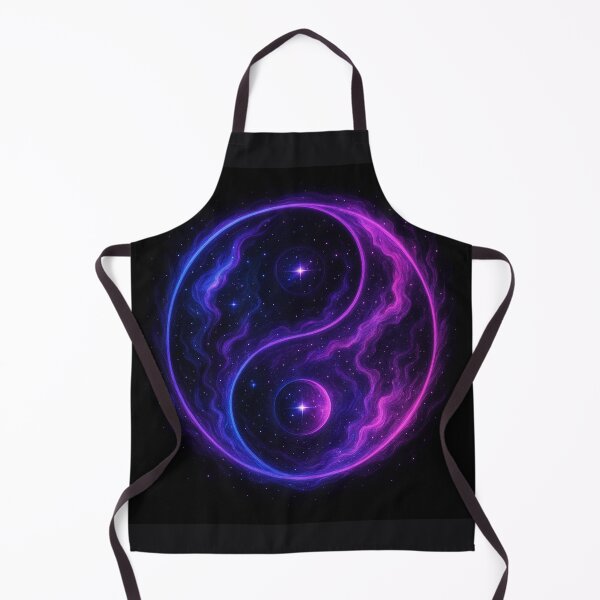 Item preview, Yin Yang Galaxy Balance – Cosmic Neon Spiritual Art designed and sold by Dezpro.