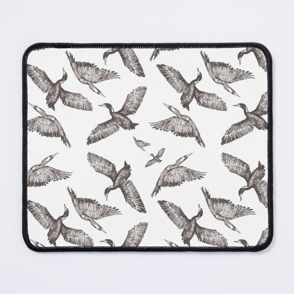 Item preview, Cormorants pattern - greytones designed and sold by Sally Barnett.