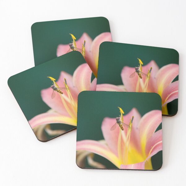 Item preview, Wasp on a Vibrant Daylily designed and sold by Compusmurf Design.