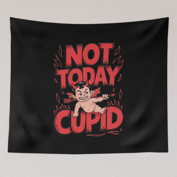 Item preview, Single's Awareness Day Funny Not Today Cupid Love Friendship designed and sold by RansomFlatley.