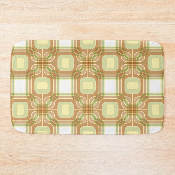 Item preview, Orbit Check - Golden Olive Brown /J large repeat designed and sold by Carina Parry Studios.