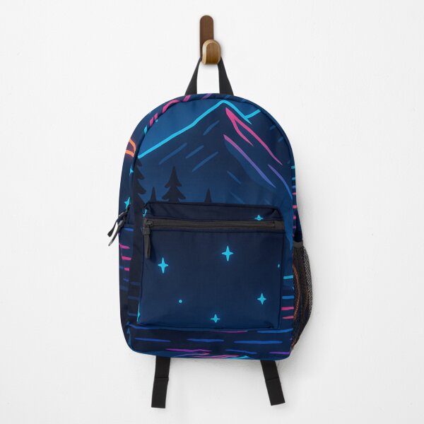 Item preview, Neon Moon Mountain Nightscape designed and sold by GolabMagic.