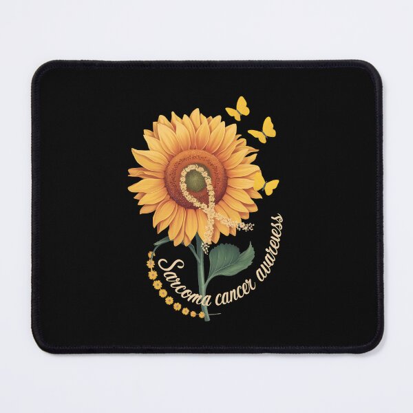 Item preview, Sarcoma Cancer Awareness Sunflower Yellow Ribbon Support designed and sold by HaileyRobel.