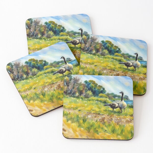 Item preview, Geese at the Pond designed and sold by tomorrowsart.