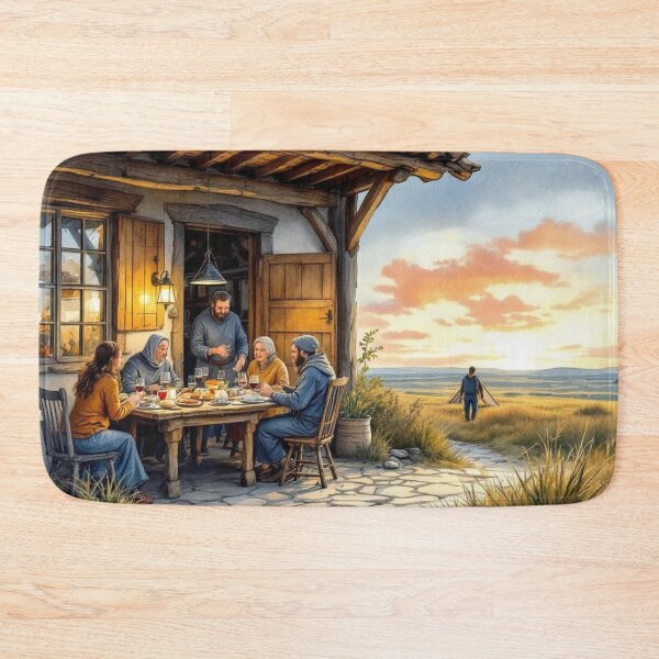 Item preview, Pilgrim hostel (on the Way of St. James) designed and sold by jefboutique6150.