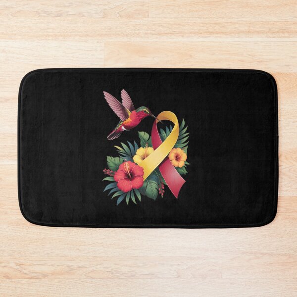 Item preview, Red Yellow Ribbon World Hepatitis Awareness Hummingbird designed and sold by RayArmstrong.