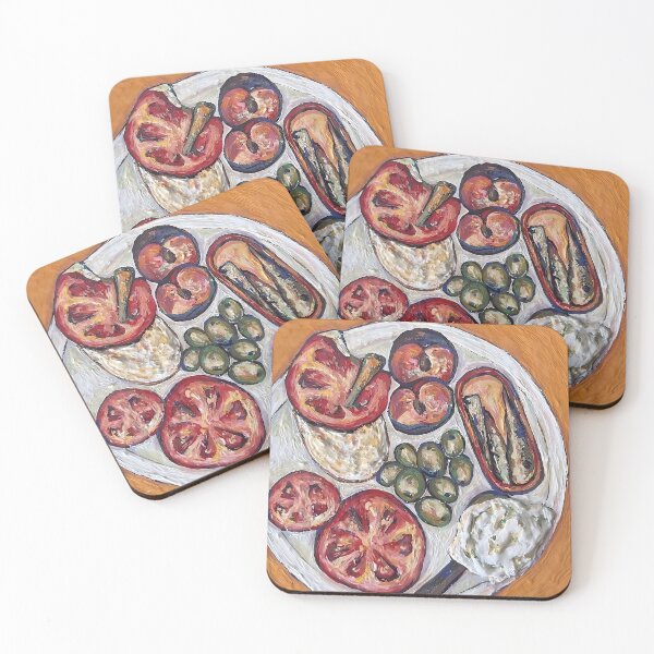 Item preview, Mediterranean Plate – Artistic Food Still Life designed and sold by valyaart.