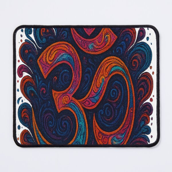 Item preview, Psychedelic Cosmic Om Energy Mandala designed and sold by HiteshArt111.
