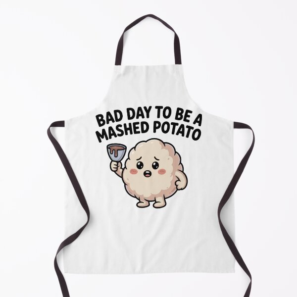 Item preview, Cute Mashed Potato Cartoon – Funny Thanksgiving Kawaii Food Art designed and sold by WSPrintCrafter.