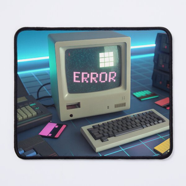 Item preview, Retro Tech Error Message designed and sold by Bionson Art.