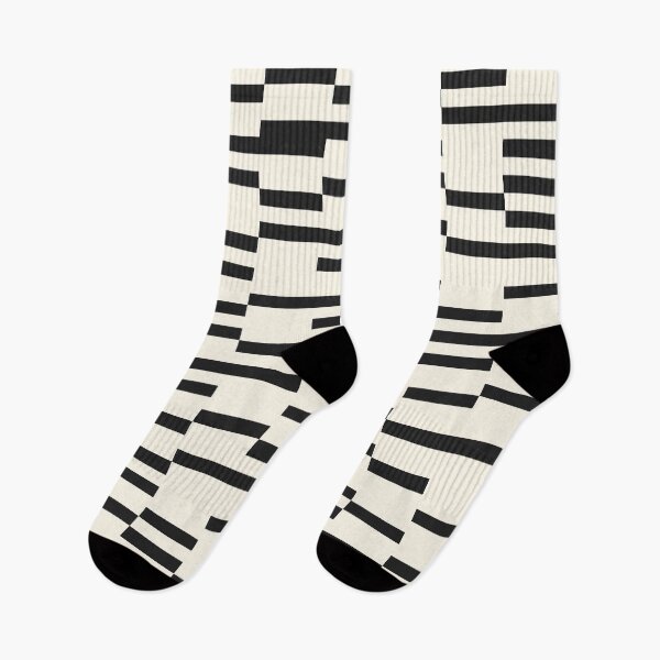 Item preview, Retro Interrupted Stripes in Black and White designed and sold by enricadenicola.