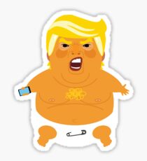 Trump Angry Baby Balloon Sticker