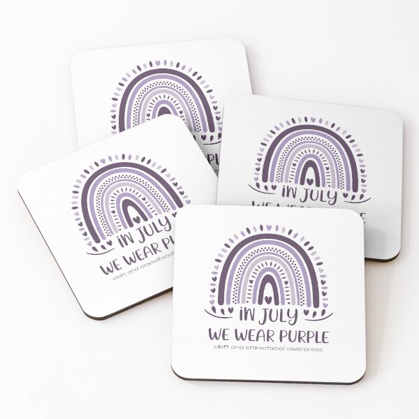 Item preview, Rainbow July We Wear Purple Cleft and Craniofacial Awareness designed and sold by RansomFlatley.