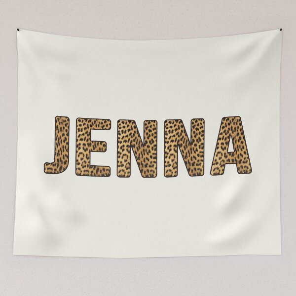 Item preview, Jenna Name Leopard Print designed and sold by Jeallan Designs.