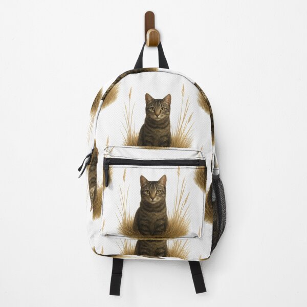 Item preview, Tabby Cat Hiding in Wild Grass designed and sold by kimkosovo.