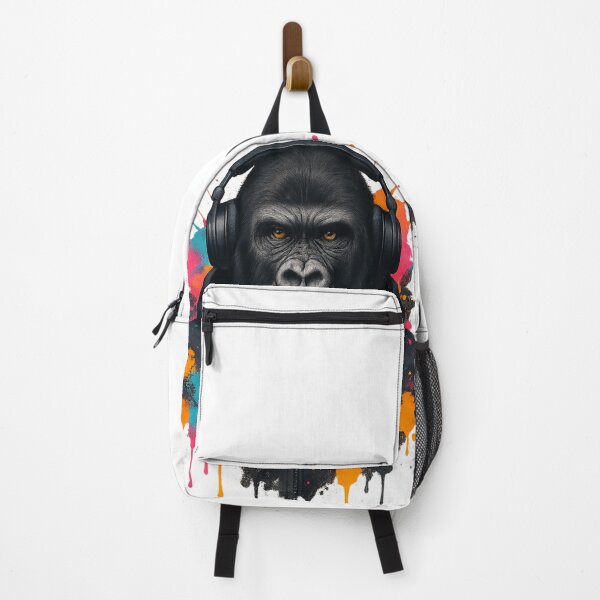 Item preview, Urban Gorilla – Gorilla with Headphones & Hoodie (Graffiti Drip Art) designed and sold by thtCMRAguy.