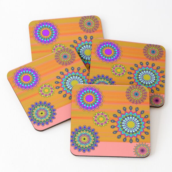 Item preview, Outlined Mandalas on Stripes designed and sold by JaygiesDesign.