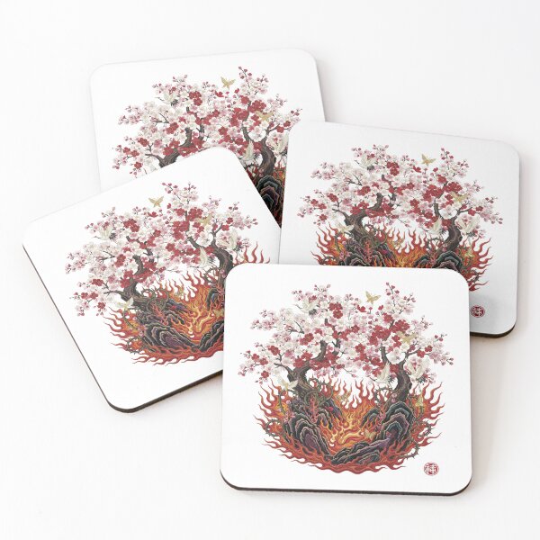 Item preview, Cherry Blossoms Above the Inferno designed and sold by daromi.
