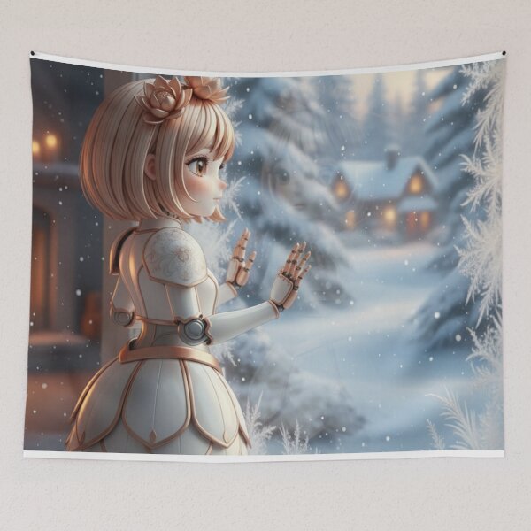 Item preview, Winter Dream Pixie - Snowy Window View designed and sold by henamy.