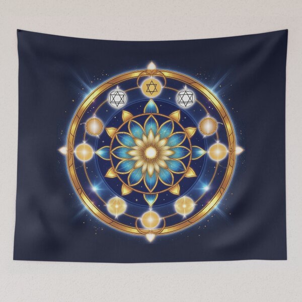 Item preview, Celestial Mandala of Infinite Harmony | Cosmic Geometry Awakening | Spiritual Energy Portal Art designed and sold by ArtivaNest.