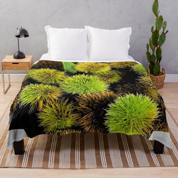 Item preview, Autumn Spiky Chestnut Burrs – Rustic Fall Nature Texture designed and sold by Dryft7.