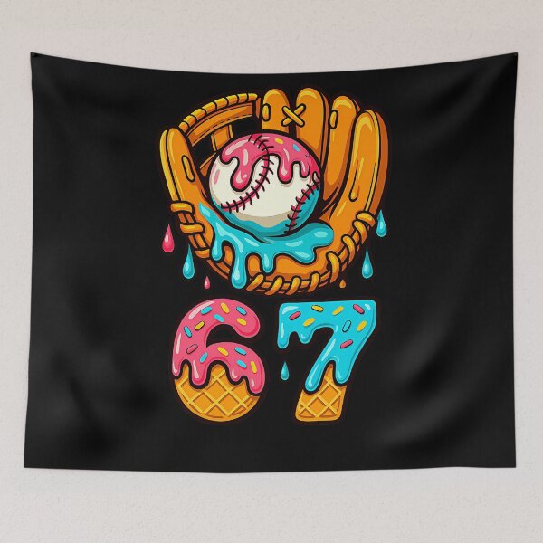 Item preview, Quote Cream Baseball Humor Six Seven Funny Drip Ice Vintage designed and sold by Aaronogagne.