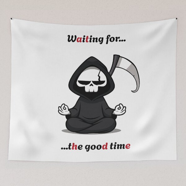 Item preview, Have a Nice Waiting (Red letters) designed and sold by ProjetF.