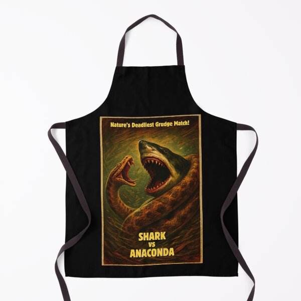 Item preview, Shark vs Anaconda - Creature Feature Retro B-Movie designed and sold by FilMate.
