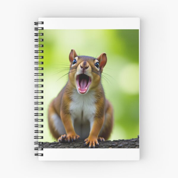 Item preview, A squirrel front view with its mouth open designed and sold by dabingboshi.