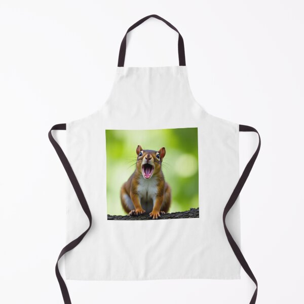 Item preview, A squirrel front view with its mouth open designed and sold by dabingboshi.