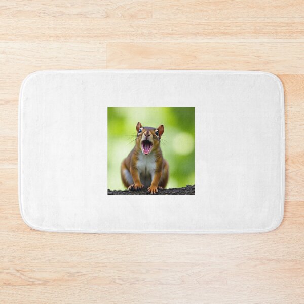Item preview, A squirrel front view with its mouth open designed and sold by dabingboshi.